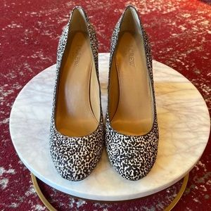 J Crew Calf Hair Heels
